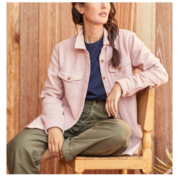 Outerknown Chroma Blanket Shirt Pink XS/S - Picture 1 of 7